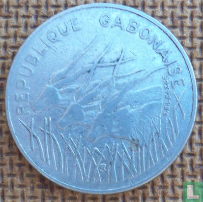 Gabun 100 Franc 1978 - Bild 2