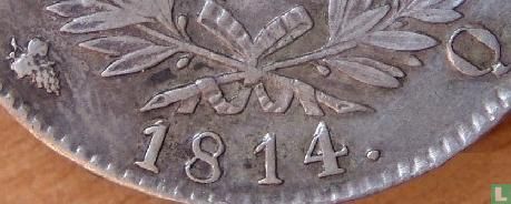 France 5 francs 1814 (NAPOLEON - Q) - Image 3