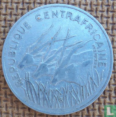 Central African Republic 100 francs 1985 - Image 2