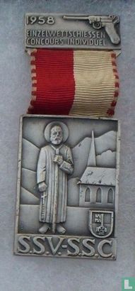 Switzerland  S.S.V. - S.S.C.  Shooting medal  1958