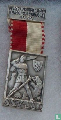 Switzerland  S.S.V. - S.S.C.  Shooting medal  1959