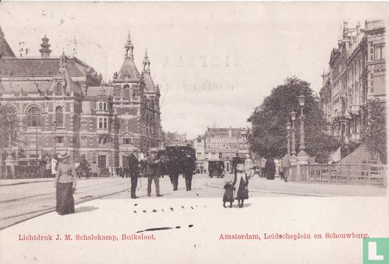 Amsterdam, Leidscheplein en Schouwburg. - Afbeelding 1