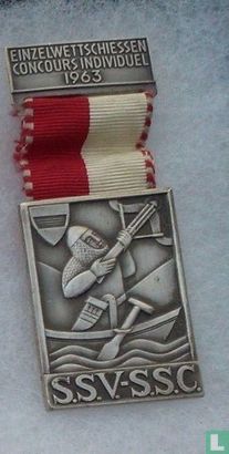 Switzerland  S.S.V. - S.S.C.  Shooting medal  1963