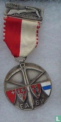 Switzerland  EA SV  Shooting medal  1957