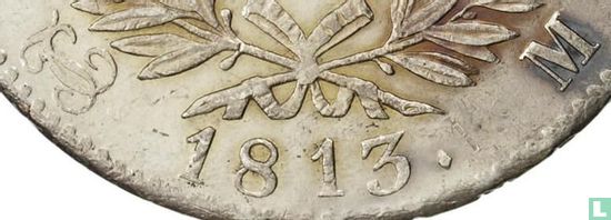 France 5 francs 1813 (M) - Image 3