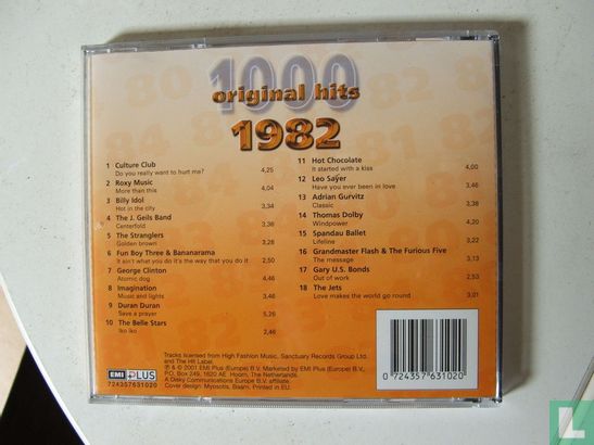1000 Original Hits 1982 - Afbeelding 2