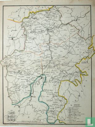 Carte de la Province Namur
