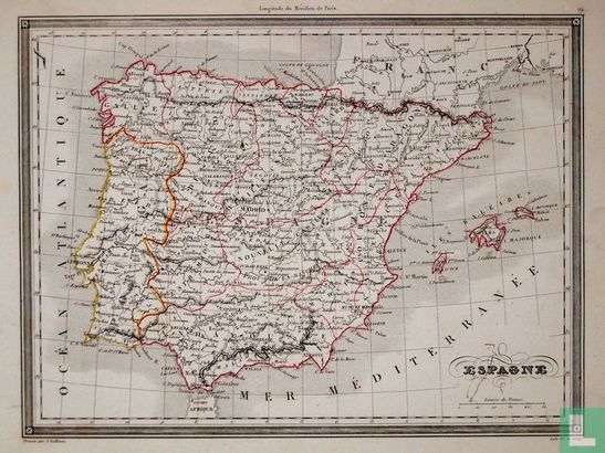 Carte Espagne, Spanje