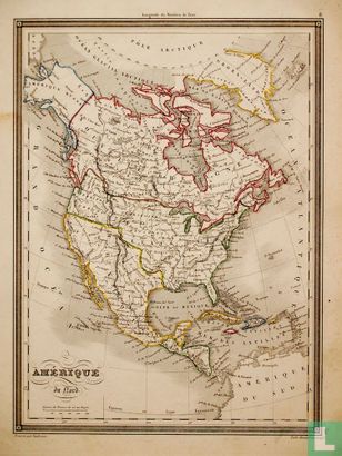 Carte Amerique du Nord, Noord Amerika