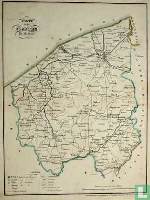 Carte de la Province Flandre Occidentale
