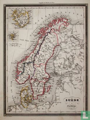 Carte Suede et Norwege, Zweden en Noorwegen