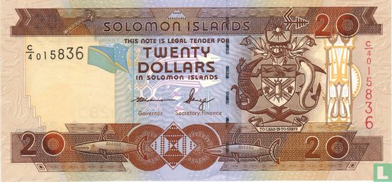 Salomonseilanden 20 Dollars  - Afbeelding 1