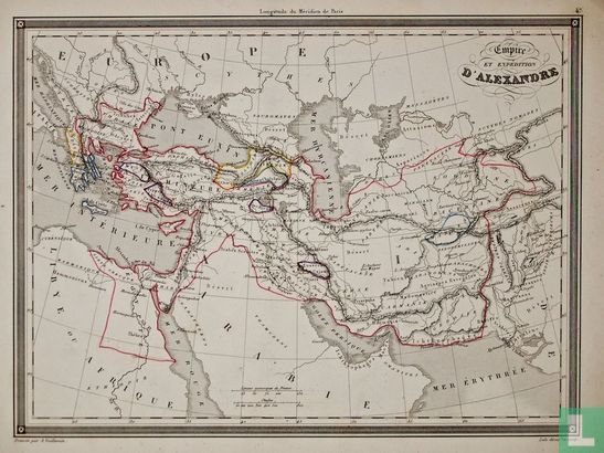 Carte Empire et expedition d'Alexandre