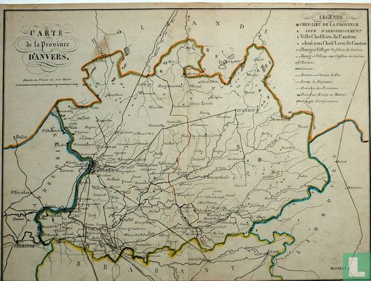 Carte de la Province Anvers