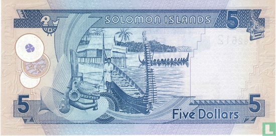 Salomonseilanden 5 Dollars  - Afbeelding 2