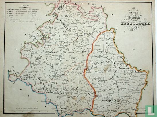 Carte de la Province Luxembourg