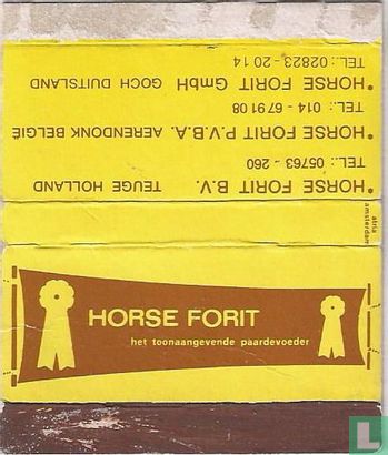 Horse Forit BV - het toonaangevende paardenvoeder