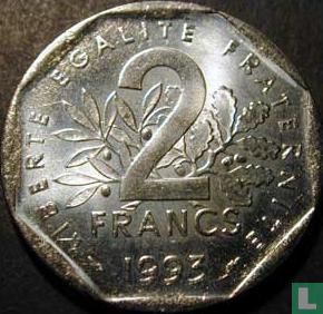 Frankrijk 2 francs 1993 (muntslag) - Afbeelding 1