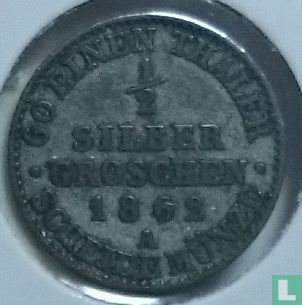 Pruisen ½ silbergroschen 1862 - Afbeelding 1