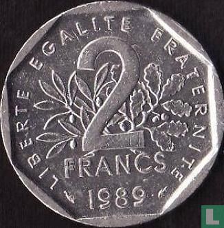 Frankrijk 2 francs 1989 - Afbeelding 1