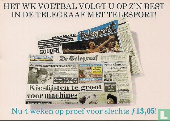 A000004 - De Telegraaf "Nu 4 weken op proef ..." - Bild 1