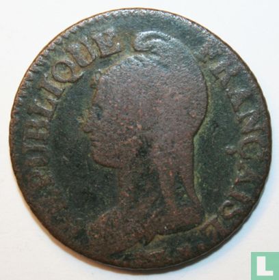 Frankrijk 5 centimes AN 8 (A) - Afbeelding 2