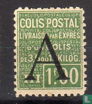 Colis postaux, avec surcharge A