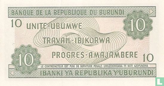 Burundi 10 francs - Image 2