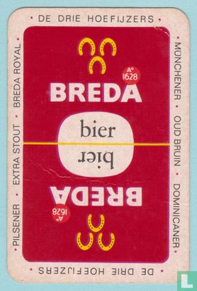 Joker, Belgium, Breda Bierstad, De Drie Hoefijzers Bier, Speelkaarten, Playing Cards - Afbeelding 2
