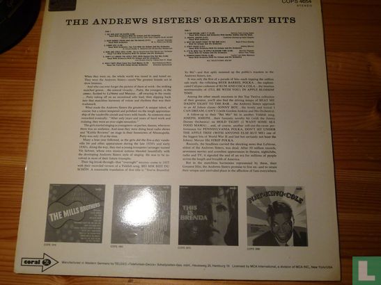The Andrew Sisters' Greatest Hits - Bild 2