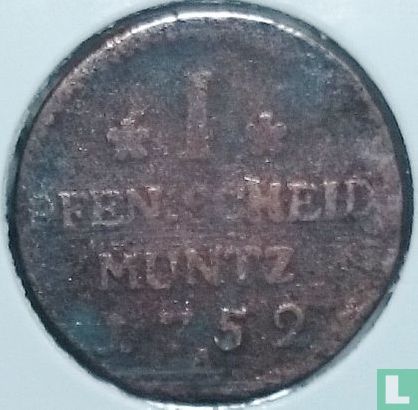 Preußen 1 Pfennig 1752 - Bild 1