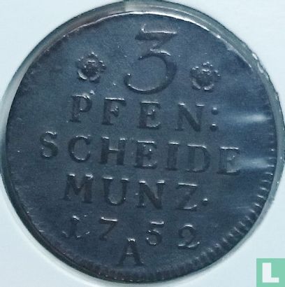 Prussia 3 pfennig 1752 - Image 1