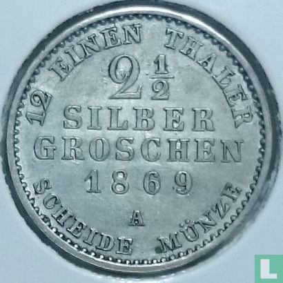 Prussia 2½ silbergroschen 1869 (A) - Image 1
