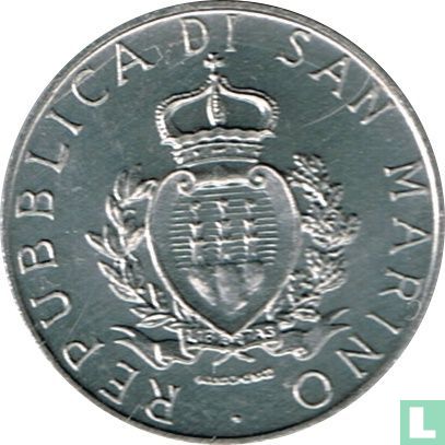 San Marino 1 Lira 1987 "15th anniversary Resumption of Sammarinese coinage" - Bild 2