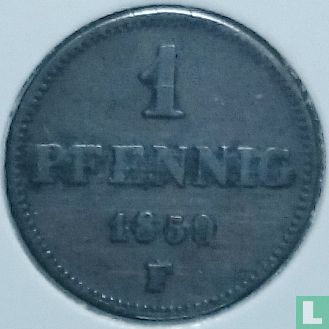 Saxony-Albertine 1 pfennig 1859 - Image 1