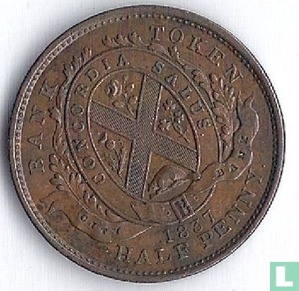 Lower Canada 1 sou 1837 (City Bank) - Image 1