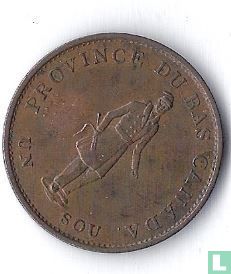 Lower Canada 1 Sou 1837 (City Bank) - Bild 2