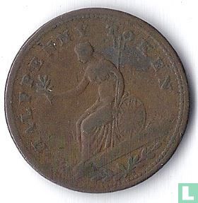 Canada half penny 1813 Wellington No date > Penning - Afbeelding 2