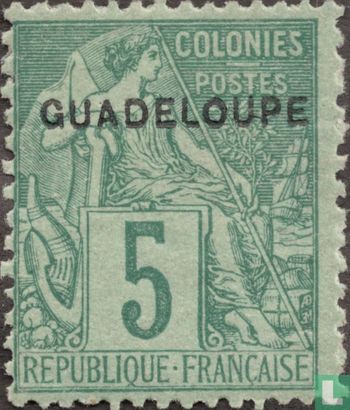 Type Dubois, with overprint 