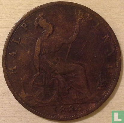 Verenigd Koninkrijk ½ penny 1884 - Afbeelding 1