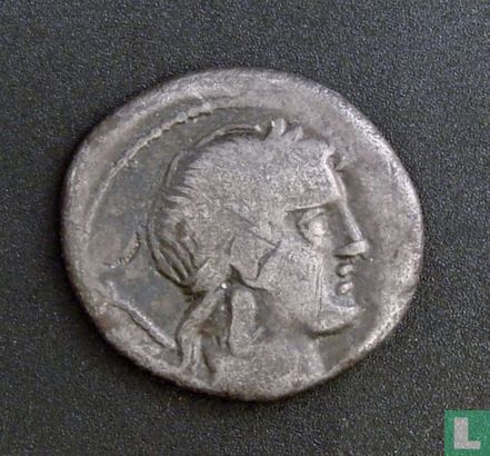 Roman Republic, AR denarius, gens Crepusia, Rome, 82 BC - Image 1
