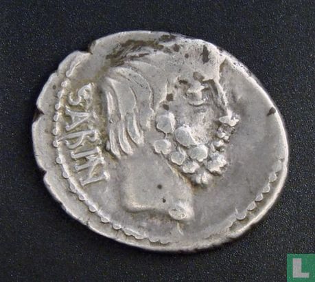 Emipre romaine, AR Denarius, 89 av. J.-C., gens Tituria, Rome - Image 1