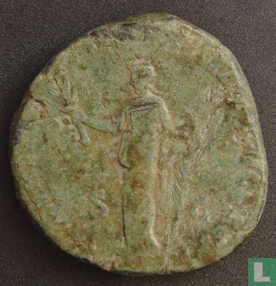 Romeinse Rijk, AE Sestertius, 177-192 AD, Commodus, Rome, 186-187 AD - Afbeelding 2