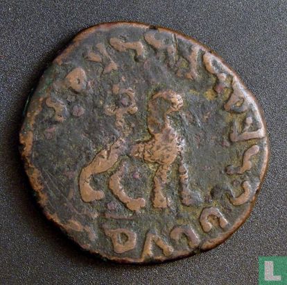 Indo-scythe royaume de Bactriane, Sirsukh, Taxila, AE28, 35 BC - AD 5, Azes II, 20 BC - AD 5 - Image 2