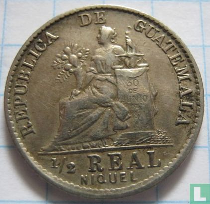 Guatemala ½ real 1901 - Image 2