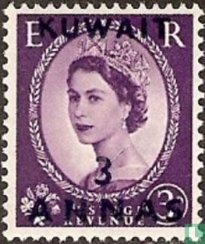 La Reine Elizabeth II, avec surcharge