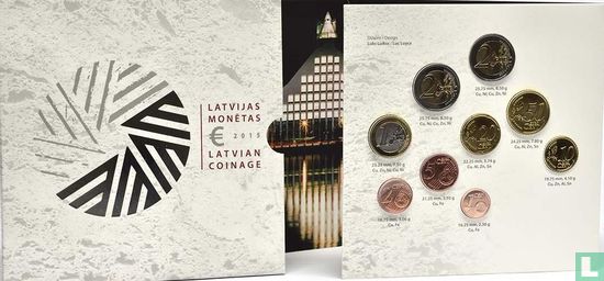 Latvia mint set 2015 "Presidency of the EU" - Image 2