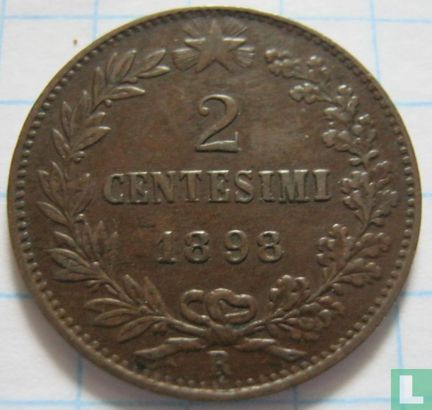 Italien 2 Centesimi 1898 - Bild 1