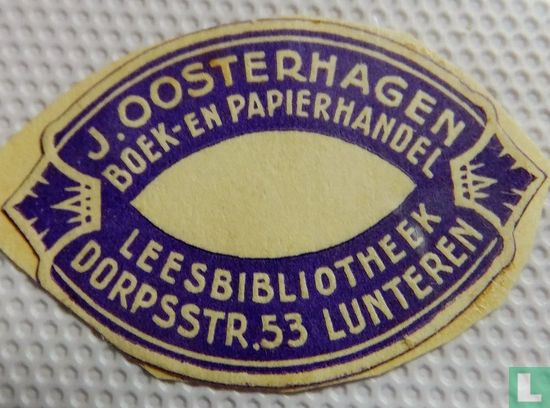 J. Oosterhagen Boek- en papierhandel Leesbibliotheek Dorpsstr. 53 Lunteren
