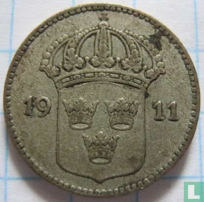Suède 10 öre 1911 - Image 1